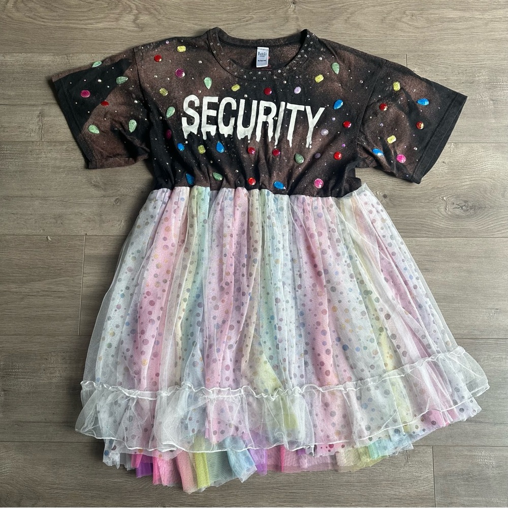 Custom made  Security T-Shirt Dress - size large